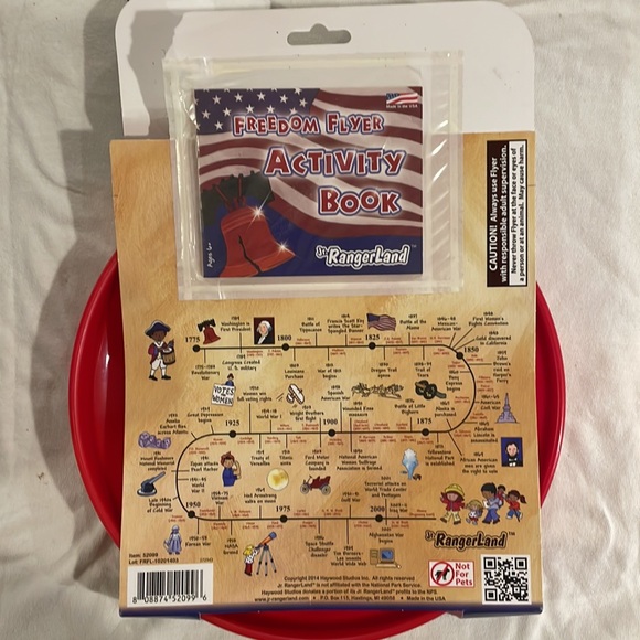 Frisbee Jr Rangerland Freedom Ultimate Flyer History Book USA Educational July 4 - Picture 4 of 4